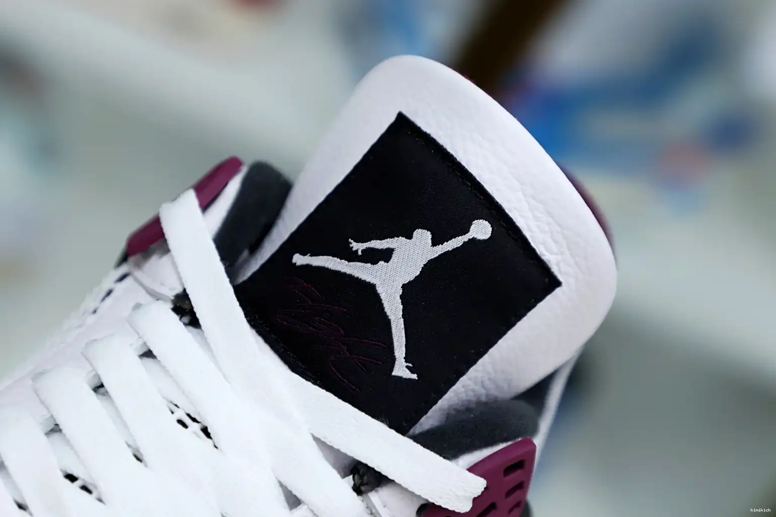 X AIR JORDAN PARIS JORDAN SAINT-GERMAIN Kimikick AIR RETRO 4 'BORDEAUX' 0611